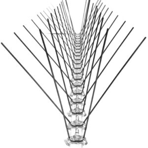 ΑΚΙΔΕΣ ΑΠΩΘΗΣΗΣ ΠΕΡΙΣΤΕΡΙΩΝ Ε40: διαστάσεις 50,00 x 13,00 x 11,00 cm, (80 ακίδες ανά μετρο)