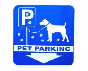 Πινακίδα 'Pet Parking', μπλε, αλουμίνο Κωδικός Προϊόντος:07.94.024